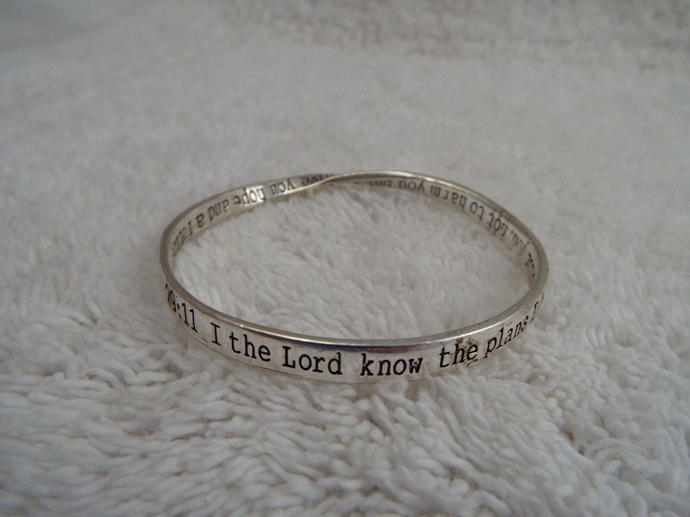 I The Lord Know the Plans I Have For You… Bangle Bracelet (J21)