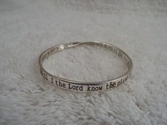 I The Lord Know the Plans I Have For You… Bangle Bracelet (J21)