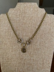 Lady Juicy Necklace Vintage Y2K 15″ Gold Choker Chain Love Luck Couture