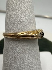 Antique Diamond & Emerald 3-Stone Band