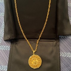 Vtg Sarah Coventry Heirloom Filigree Locket 32” Necklace – Dual Photo