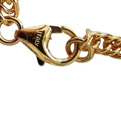 Bellezza Cuban Link Chain Gold Plated 20″ Necklace Vintage Classic Elegant Italy