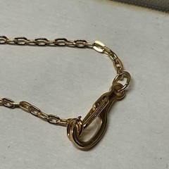 Medici Gold Color Necklace And Cubic Zirconia And Amethston New In Box 16”