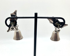 Vintage Screw-Back Taxco Holly Berry Bell Earrings