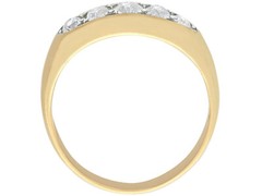 Vintage 0.80 Ct Diamond and 18k Yellow Gold Dress Ring