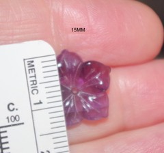 VINTAGE AMETHYST FLOWER JACKETS FOR EARRINGS USE WITH ANY STUDS