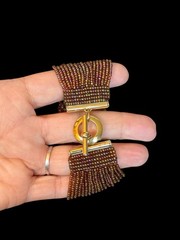 Contemporary MIRIAM SALAT Bracelet Spice Tones ‘Gypset’ Collection SIGNED