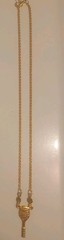 Gorgeous VTG Tennis Racket & Ball Charm Necklace Chain+ Pendant Taiwan Gold 👀