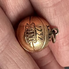 2 Vintage 1930’s Basketball Champions Charm Pendant Dated 1937 and 1939