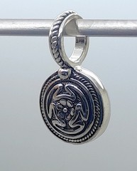 Vintage unique design Two Tone round shape Pendant charm fashion jewelry #9