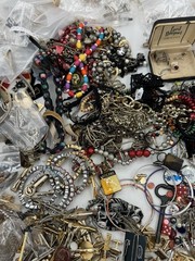 10 Lbs Vintage To Now Jewelry Lot Costume Estate Unsearched Watches Cuff Links