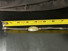 Vintage Bracelet Silver Sterling Trademark Identity 7” ID Pendant