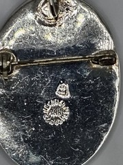 STERLING SILVER MEXICO ABALONE BROOCH/PENDANT