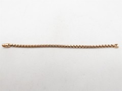 $8000 DAVID YURMAN Signed 5mm 18k Yellow Gold Mens EVERYDAY Bracelet 18g 8″