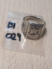Vintage World War II North Africa Corp Sterling Silver Ring Signet Size 10 +