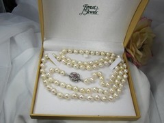 Antique Art Deco Hand-Knotted Baroque Pearls & Rubies Timeless Classic Necklace