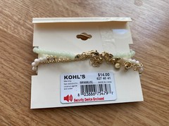 LC Lauren Conrad 3 Gold, Green, White Tone Bracelets