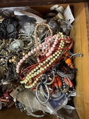 Jewelry Craft Lot Most Wearable Assorted Vintage To Now Small Flat Rate Box