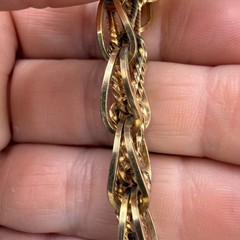 Vintage Gold Filled Bracelet Chain 17.2 Grams 6.5”