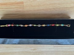 Joan Rivers Vintage Enamel Faberge Bracelet Comes in Original Box