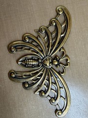 Vintage Brass Butterfly Finding 4.1” Large Choose Bright or Antique