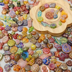 100g Handmade Glass Beads for Jewelry Making – 200 Mixed Styles Assortment
