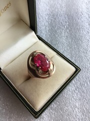 Rings silver 875 gold Plated Russian Soviet Silver vintage USSR old