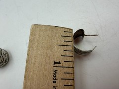 Vintage Earrings Sterling Silver Flat Wide Hoop Thin Pierced Southwest