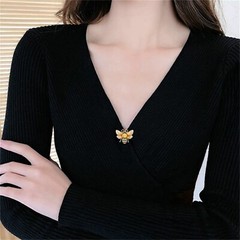 Rhinestone Bee Brooch Pin for Women Girls Fashion Cute Yellow Black Crystal H…