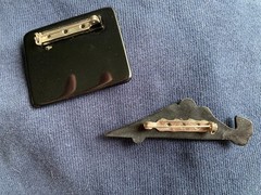 Vintage Mid Century Lucite Brooch Lot Chic Cool Black Woman’s Face Race Car GUC