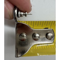 VINTAGE SOUTHWEST N A SUN FACE POST EARRINGS ZUNI STERLING