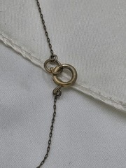 Vintage Faux Champagne Pearls With Gold Tone Spacers Long Rope Necklace 110″