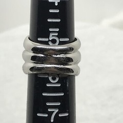 Vintage 18K HGE White Gold Plated Wide Band Domed Ring varied sizes