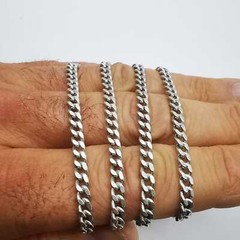Vintage 925 Sterling Silver 24.8″ Curb Chain Necklace 24.86g Unisex Adult