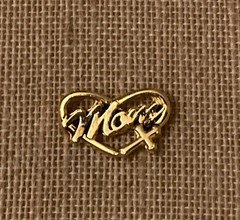 Vintage Lapel Pin Lot Of 9 Heart Mom Cherub Flower Basket Some Signed Avon