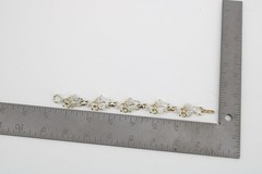 Sarah Coventry Ivy Leaf Bracelet Silver Gold Tone Vintage Silvertone Goldtone 94