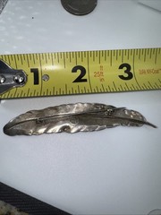 VTG Sterling Feather Pin Brooch