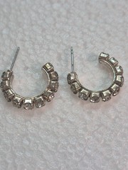 Vintage Pierced Earrings Silver Tone Lot