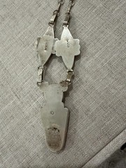 Vintage Signed Ola Eriacho Zuni Sterling Silver Necklace
