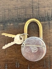Vintage Taxco Sterling Lock Pin