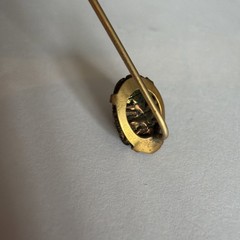 Antique Victorian Egyptian Revival Scarab Jewel Beetle Stick Pin circa 19th Cent