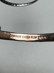 RLM Studio Set of 3 Stacking Bangle Bracelets Brass Copper Sterling Silver China