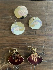 Vintage Laurel Burch Jewelry Lot Earrings Brooch Pin Pendant 1990s 1980s