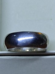 Vintage Sterling Silver 925 Men’s Dome Band Ring Size 9.75 Wide 8mm 6.2g