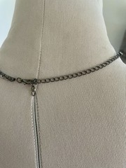 Vintage Rhinestone Necklace Single Strand up to 17 Inches with Extender