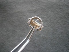Wishing Well Pail on Wall Vintage Sterling Silver Bracelet Charm Pendant 1.6g