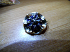 Rare Georgian Rose Cut Diamond and Gold Pin Mid 1700’s 3.2grams, 14Kt. Gold