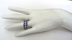 NEW 2.25 CARATS TOTAL WEIGHT TOURMALINE .5CT ZIRCON STERLING SILVER RING SIZE 10