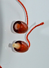 ✅1970y RUSSIAN SOVIET BALTIC GOLD SAN AMBER TWIST CLASP NECKLACE 老琥珀 BEADS STONE