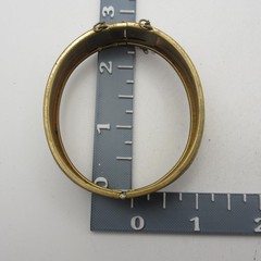 Vintage Etched Floral Bracelet Safety Chain Gold Tone